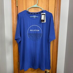 NWT Peloton Lite Lines Short Sleeve Cycling T-Shirt Light Blue Men's XL